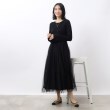 オペークドットクリップ(OPAQUE.CLIP)の≪美人百花掲載≫ ニット×チュールドッキングワンピース【洗濯機洗い可】48