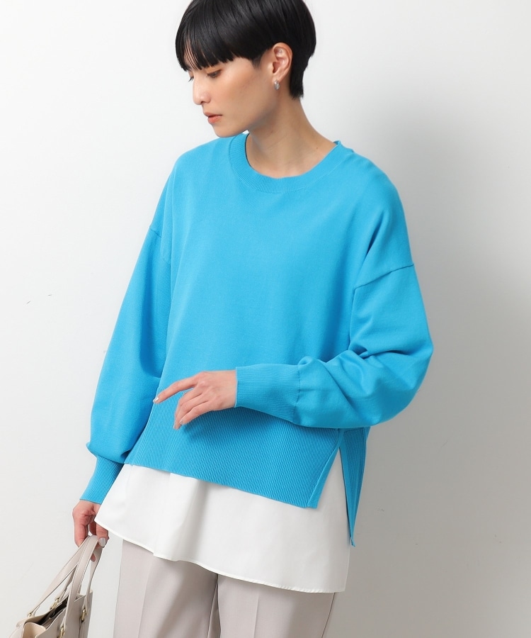 ≪ツインセット≫ ワイドニット×タンクトップシャツ【洗濯機洗い ≪ツインセット≫ ワイドニット×タンクトップシャツ【洗濯機洗い