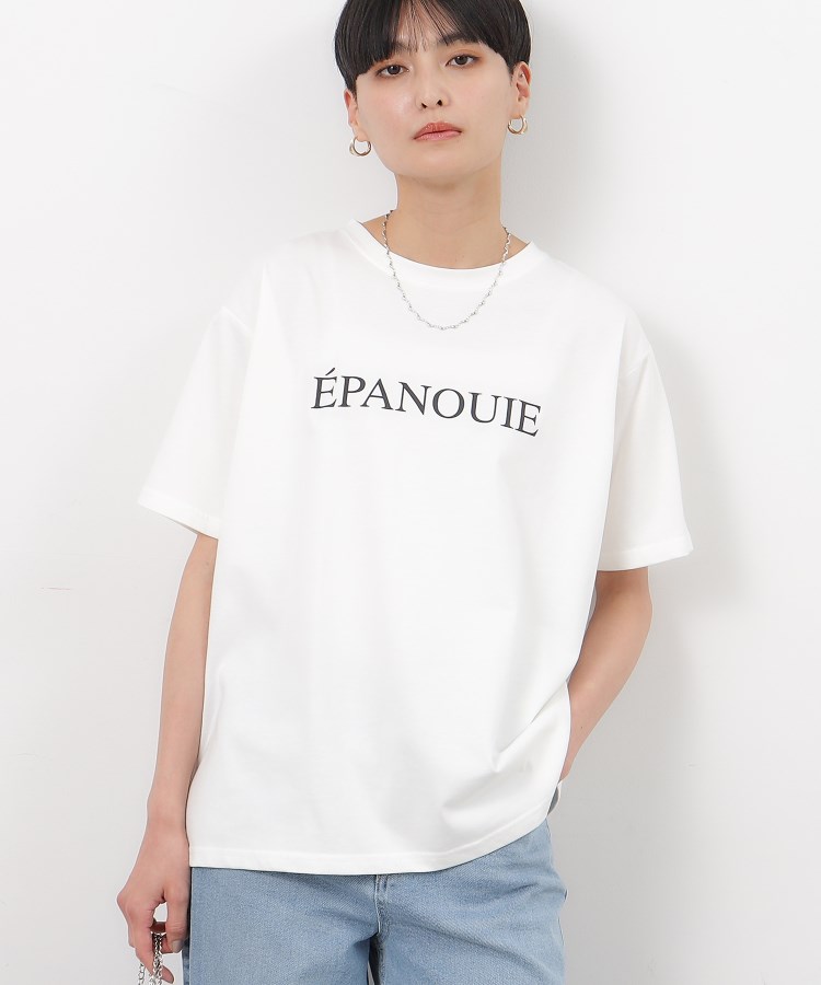 オペークドットクリップ(OPAQUE.CLIP)の《Oggi掲載》コンパクトロゴプリントTシャツ ホワイト(001)