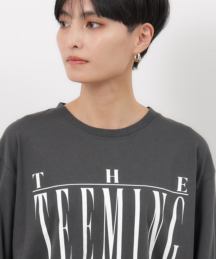 ロゴプリントロングTシャツ【洗濯機洗い可】（カットソー