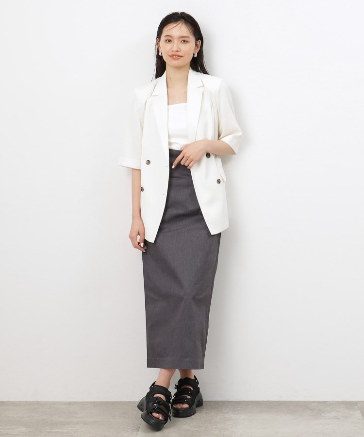 大草直子さんコラボ】デニム調タイトスカート(マキシ・ロング 大草直子さんコラボ】デニム調タイトスカート(マキシ・ロング
