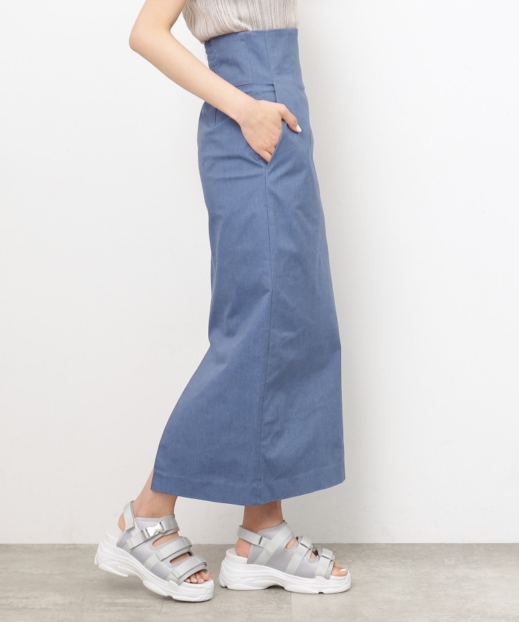 大草直子さんコラボ】デニム調タイトスカート(マキシ・ロング 大草直子さんコラボ】デニム調タイトスカート(マキシ・ロング