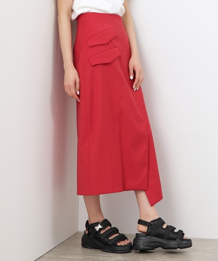 大草直子さんコラボ】アシンメトリースカート(マキシ・ロング 大草直子さんコラボ】アシンメトリースカート(マキシ・ロング