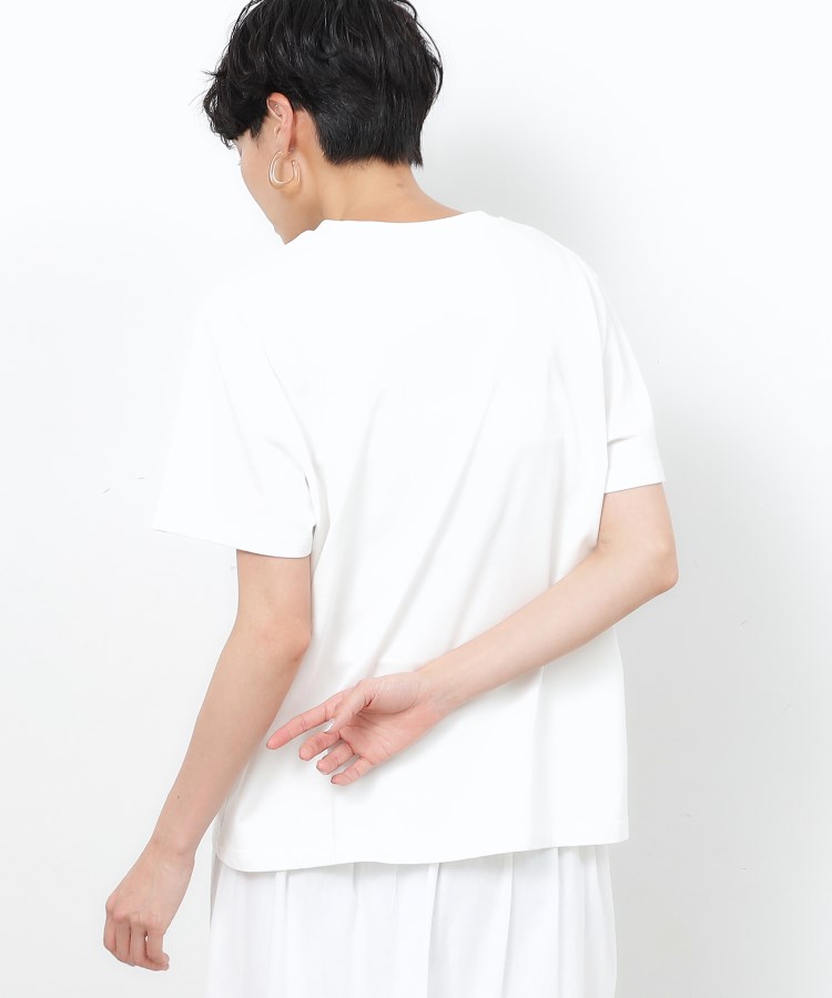 オペークドットクリップ(OPAQUE.CLIP)のロゴプリントTシャツ USED風9