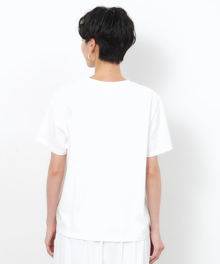 オペークドットクリップ(OPAQUE.CLIP)のロゴプリントTシャツ USED風15