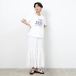 オペークドットクリップ(OPAQUE.CLIP)のロゴプリントTシャツ USED風10