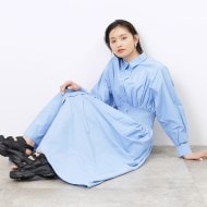 大草直子さんコラボ】シャツワンピース(マキシ・ロング 大草直子さんコラボ】シャツワンピース(マキシ・ロング