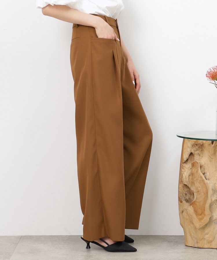 コットンリネンウェザー近江晒シェフパンツ | human woman