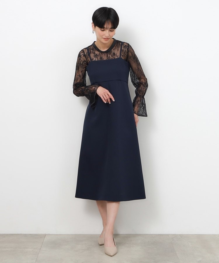 オケージョン/ツインセット>レーストップス×キャミワンピース オケージョン/ツインセット>レーストップス×キャミワンピース