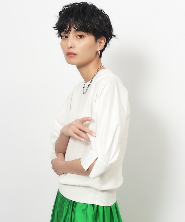 新品・タグ付き】BRIEFING ジップアップニット オリーブ Mレディース