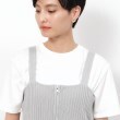 オペークドットクリップ(OPAQUE.CLIP)の≪ツインセット≫フロントZIPラメニットビスチェ×Tシャツ【洗濯機洗い可】16