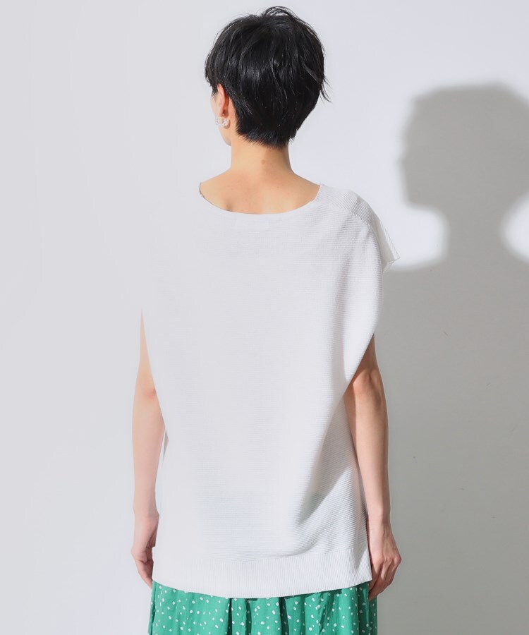 オペークドットクリップ(OPAQUE.CLIP)の≪5color/S-LLsize≫ドライタッチガーターVネックフレンチニット【UVケア/抗ピル/洗濯機洗い可】60