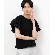 オペークドットクリップ(OPAQUE.CLIP)の《美人百花掲載》フリルドッキングスリーブカットソー【洗濯機洗い可】24
