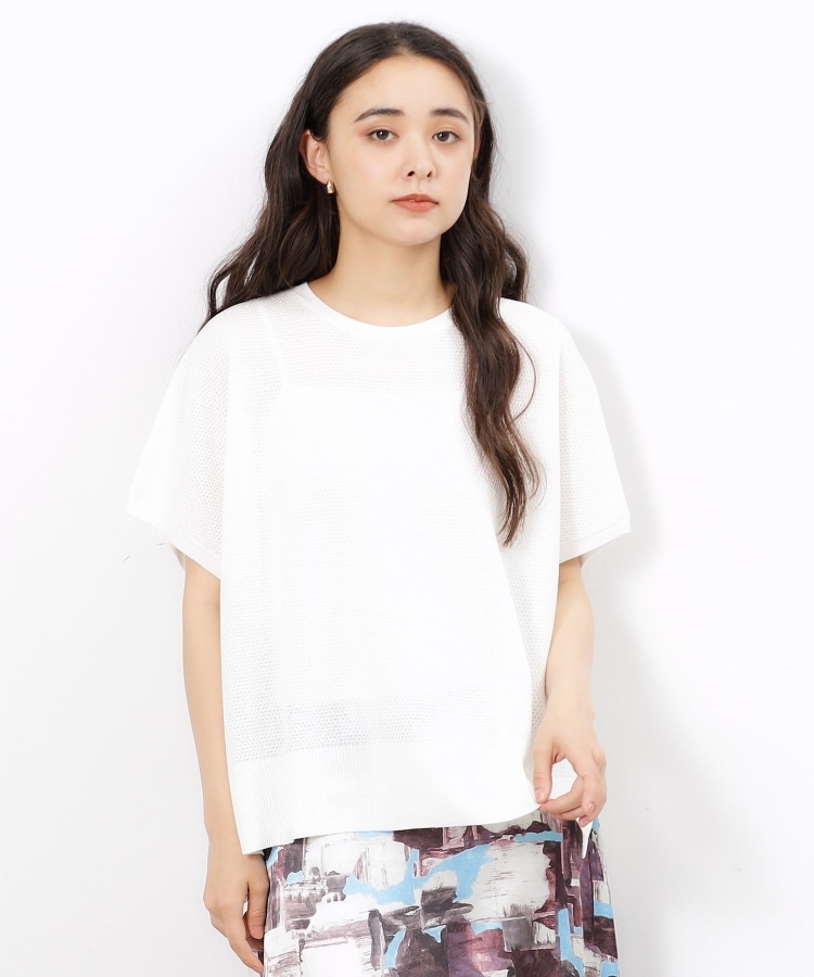 5color/S-LLsize》メッシュ編みリラクシーニット【洗濯機洗い可 5color/S-LLsize》メッシュ編みリラクシーニット【洗濯機洗い可