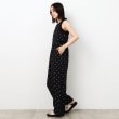 オペークドットクリップ(OPAQUE.CLIP)の《Oggi8月号掲載》ドットプリント 麻混ストレッチキャミサロペット【洗濯機洗い可】3