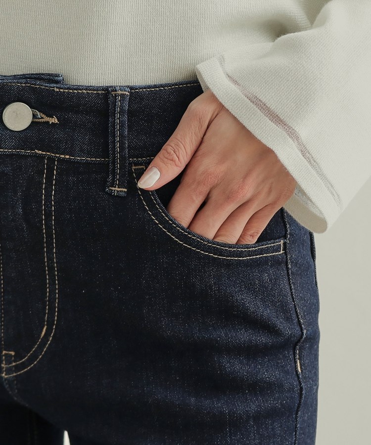 CAMBIOリップストップライクストレッチデニムパンツ