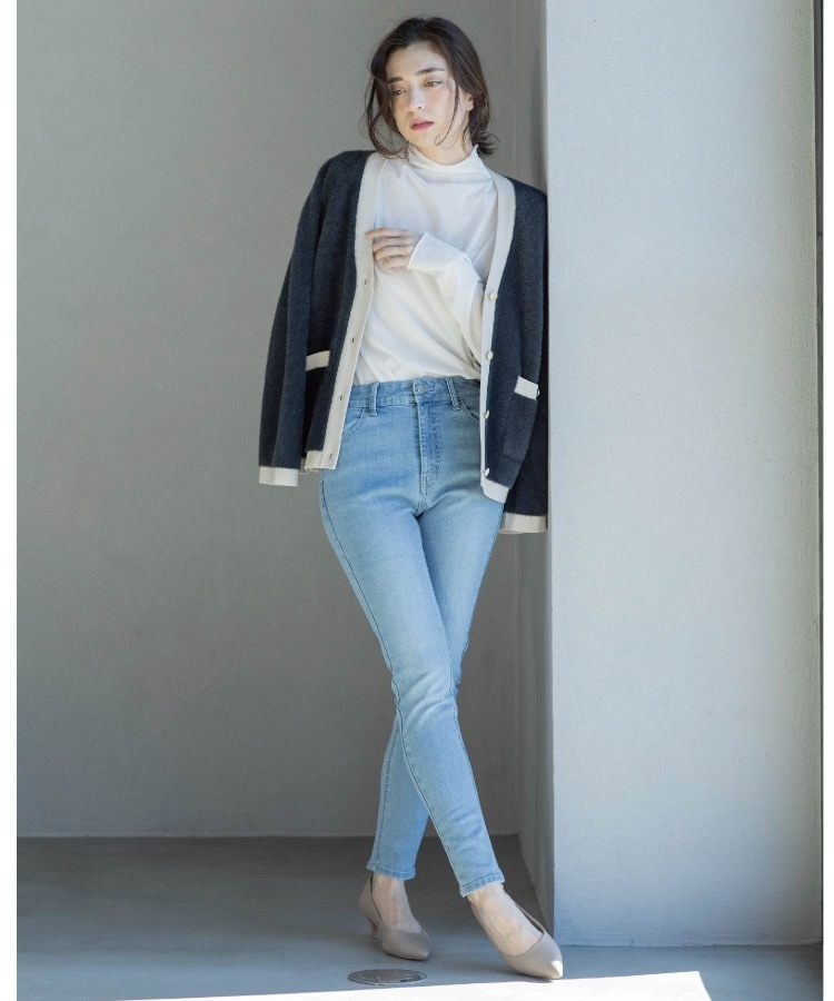 SS-LLsize》ライクラストレッチスキニーデニムパンツ【洗濯機 SS-LLsize》ライクラストレッチスキニーデニムパンツ【洗濯機