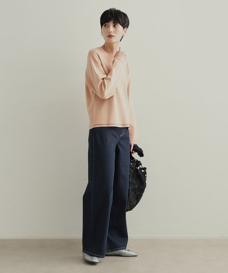 SS-LLsize》ストレッチバギーデニム【洗濯機洗い可】(デニム SS-LLsize》ストレッチバギーデニム【洗濯機洗い可】(デニム
