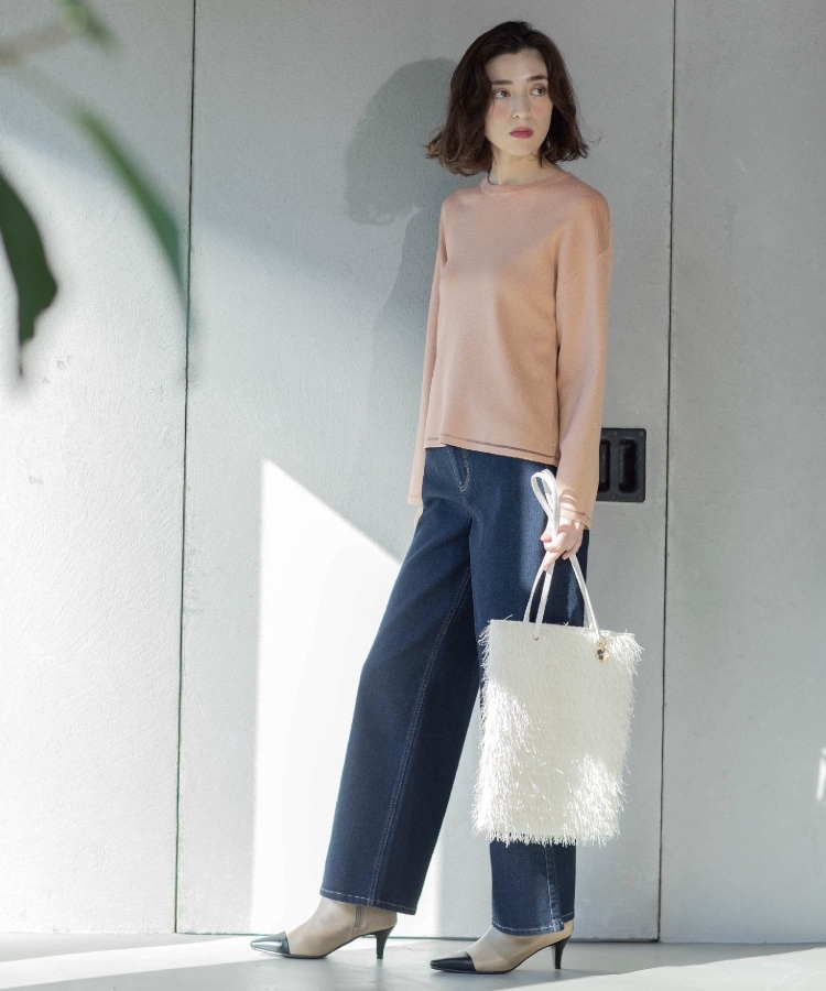 SS-LLsize》ストレッチバギーデニム【洗濯機洗い可】(デニム SS-LLsize》ストレッチバギーデニム【洗濯機洗い可】(デニム