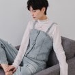 オペークドットクリップ(OPAQUE.CLIP)のストレッチデニムビスチェ/セットアップ対応【洗濯機洗い可】 サックスブルー(090)