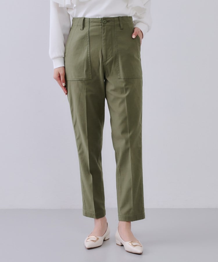 S-LLsize》ストレッチベイカーパンツ【洗濯機洗い可】(フル S-LLsize》ストレッチベイカーパンツ【洗濯機洗い可】(フル