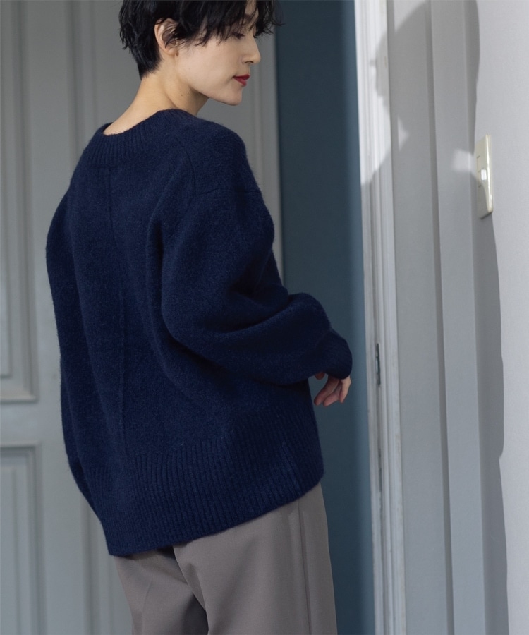 【ネット限定】 7color》ふわふわVネックニット【洗濯機洗い可】(ニット セーター