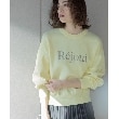 オペークドットクリップ(OPAQUE.CLIP)の刺繍ロゴニット【洗濯機洗い可】 ライトイエロー(030)