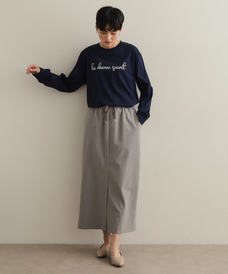 オペークドットクリップ(OPAQUE.CLIP)の刺繍ロゴトップス【洗濯機洗い可】6