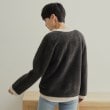 オペークドットクリップ(OPAQUE.CLIP)のフェザーヤーン配色Vネックカーディガン【洗濯機洗い可】39