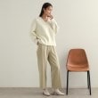 オペークドットクリップ(OPAQUE.CLIP)の《S-LLsize》美脚ストレッチイージーワイドパンツ【洗濯機洗い可】28