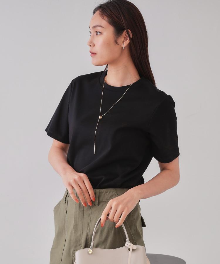 オペークドットクリップ(OPAQUE.CLIP)の《5色展開/SS-LLサイズ》ベーシックTシャツ【UV/接触冷感/洗濯機洗い可】34