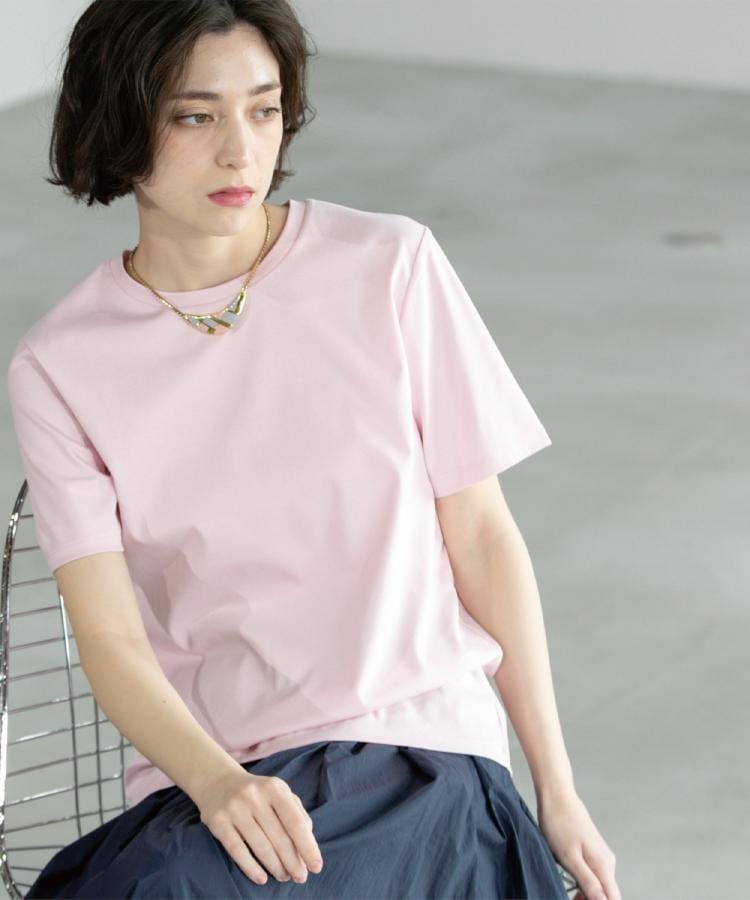 オペークドットクリップ(OPAQUE.CLIP)の《5色展開/SS-LLサイズ》ベーシックTシャツ【UV/接触冷感/洗濯機洗い可】7