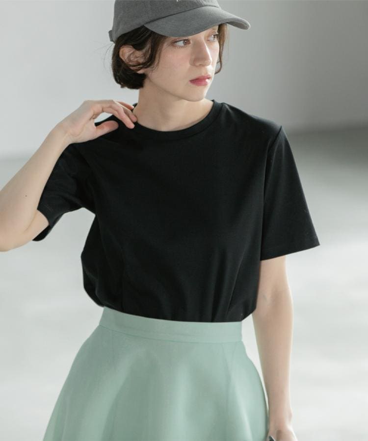 オペークドットクリップ(OPAQUE.CLIP)の《5色展開/SS-LLサイズ》ベーシックTシャツ【UV/接触冷感/洗濯機洗い可】11