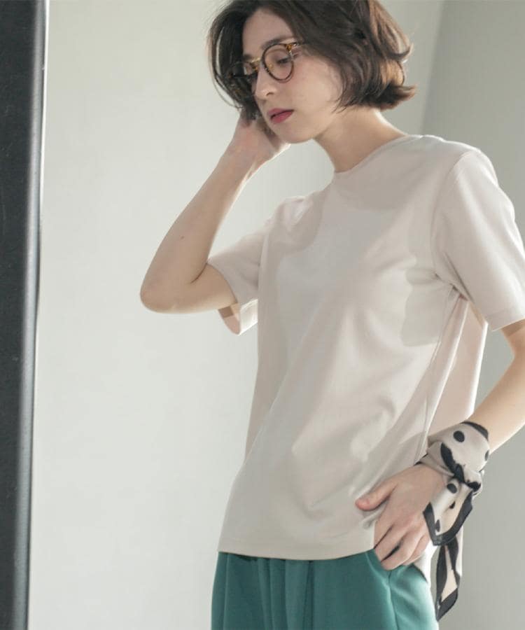 オペークドットクリップ(OPAQUE.CLIP)の《5色展開/SS-LLサイズ》ベーシックTシャツ【UV/接触冷感/洗濯機洗い可】25