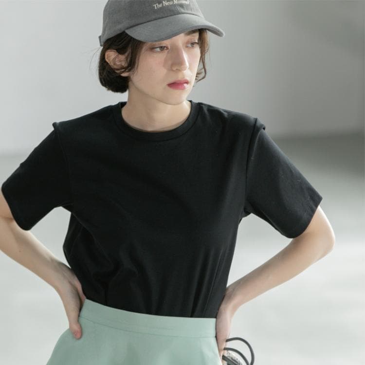 オペークドットクリップ(OPAQUE.CLIP)の《5色展開/SS-LLサイズ》ベーシックTシャツ【UV/接触冷感/洗濯機洗い可】 Ｔシャツ