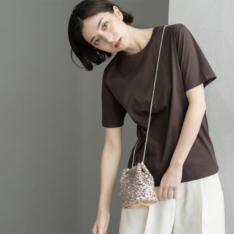 オペークドットクリップ(OPAQUE.CLIP)の《5色展開/SS-LLサイズ》ベーシックTシャツ【UV/接触冷感/洗濯機洗い可】 Ｔシャツ
