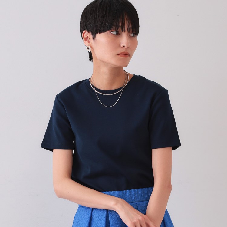 オペークドットクリップ(OPAQUE.CLIP)のフライスベーシックTシャツ【洗濯機洗い可】 Ｔシャツ