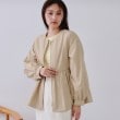 オペークドットクリップ(OPAQUE.CLIP)の撥水ノーカラーペプラムブルゾン【洗濯機洗い可/花粉対応】38