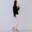 オペークドットクリップ(OPAQUE.CLIP)のフレアスリーブリブニット【洗濯機洗い可】3