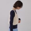 オペークドットクリップ(OPAQUE.CLIP)のスパンコールニットビスチェ【洗濯機洗い可】1