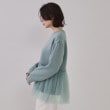 オペークドットクリップ(OPAQUE.CLIP)のチュールドッキングペプラムトップス【洗濯機洗い可】14