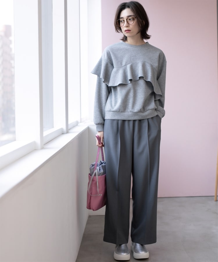 SS-LLsize》美脚ストレッチイージーワイドパンツ【洗濯機洗い可 SS-LLsize》美脚ストレッチイージーワイドパンツ【洗濯機洗い可