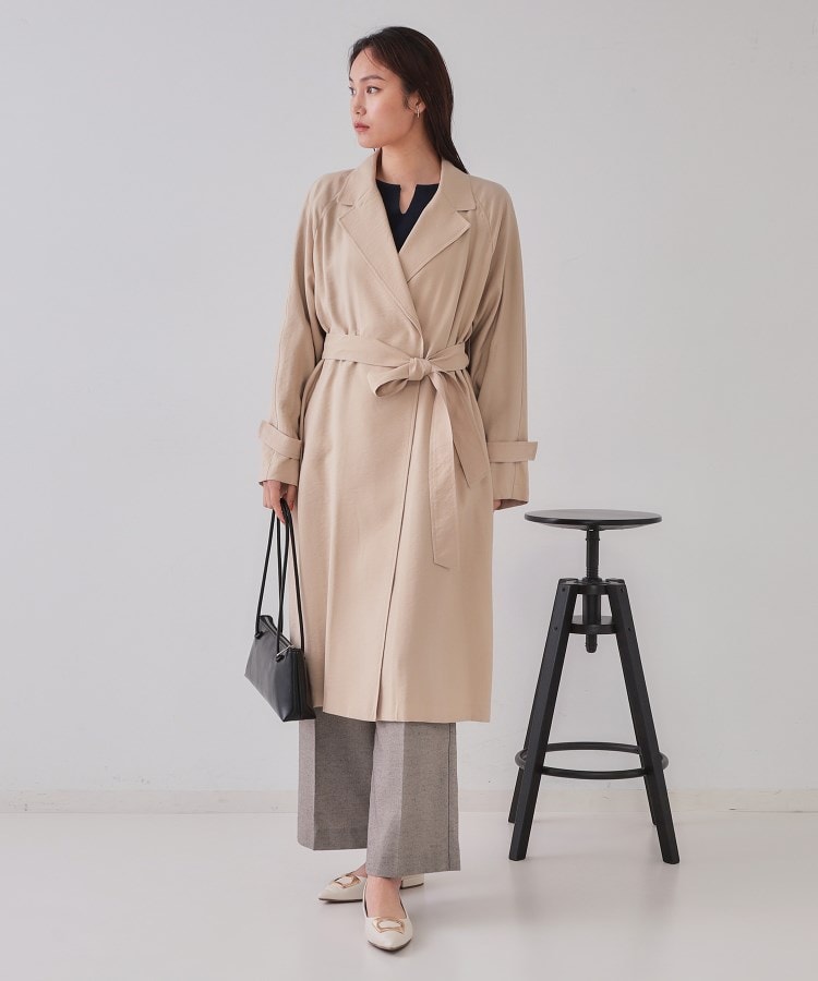 大人百花掲載》リラクシートレンチコート【洗える】(トレンチ 大人百花掲載》リラクシートレンチコート【洗える】(トレンチ