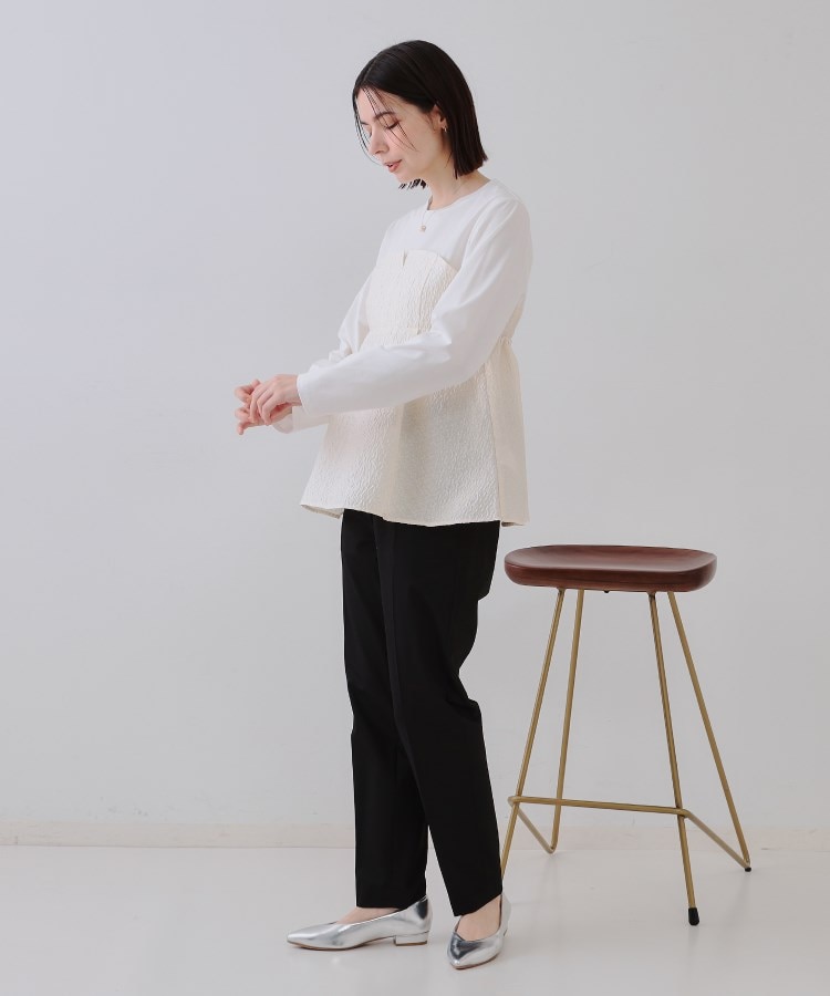 オペークドットクリップ(OPAQUE.CLIP)の美脚ストレッチテーパードパンツ【洗濯機洗い可】30