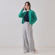 オペークドットクリップ(OPAQUE.CLIP)の麻混ラメワイドパンツ【洗濯機洗い可】3