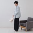 オペークドットクリップ(OPAQUE.CLIP)のストライプボウタイシャツ【洗濯機洗い可】11