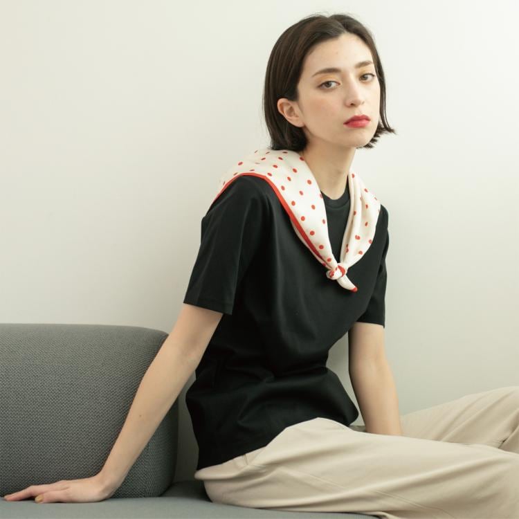 オペークドットクリップ(OPAQUE.CLIP)の《5色展開/SS-LLサイズ》ベーシッククルーネックTシャツ【接触冷感/洗濯機洗い可】 Ｔシャツ