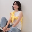 オペークドットクリップ(OPAQUE.CLIP)の《5色展開》ベーシックノースリーブトップス【接触冷感/洗濯機洗い可】 ホワイト(001)