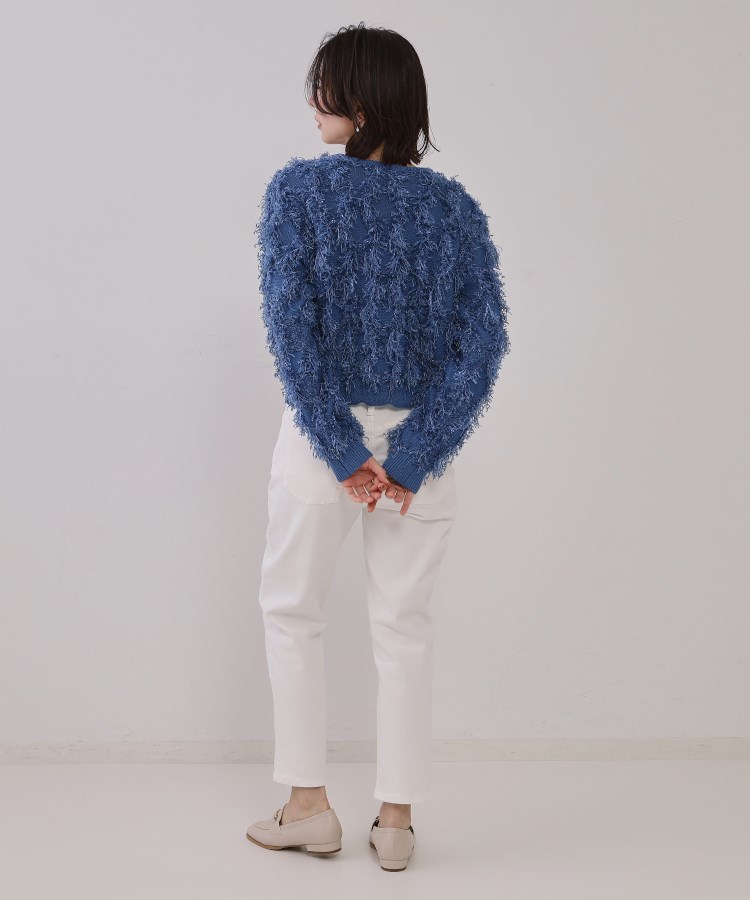 オペークドットクリップ(OPAQUE.CLIP)のフリンジスパンコールニット【洗える】13