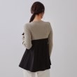 オペークドットクリップ(OPAQUE.CLIP)のリボンビスチェドッキングニット【洗濯機洗い可】15